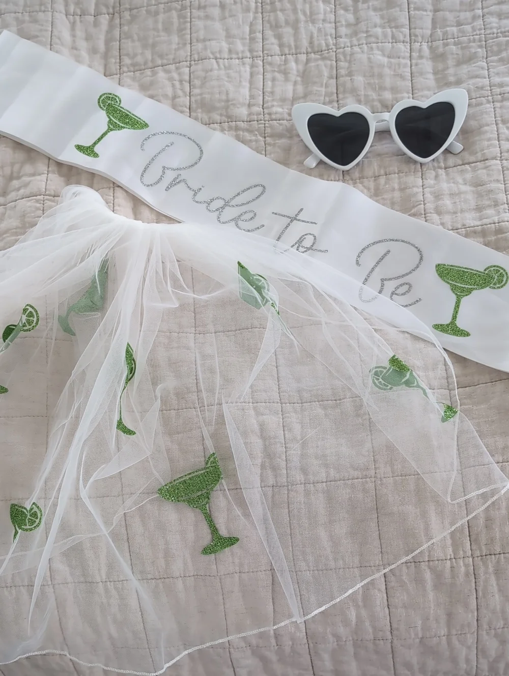 Bride Sash and Veil Set
